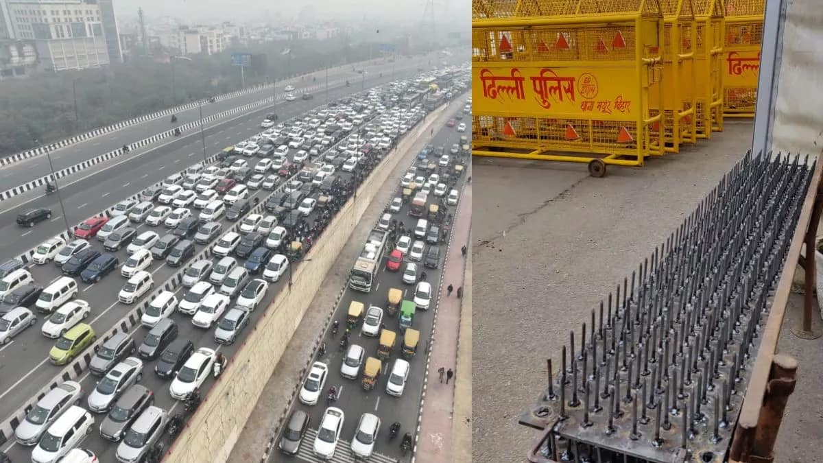 नोएडा-गुरुग्राम और दिल्ली के बॉर्डर पर भीषण जाम, मेट्रो के 9 स्टेशन पर कई गेट बंद.. 42 नोएडा-गुरुग्राम और दिल्ली के बॉर्डर पर भीषण जाम, मेट्रो के 9 स्टेशन पर कई गेट बंद.. December 26, 2025