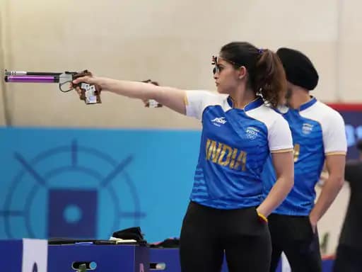 भारत को दूसरा मेडल-मनु ने सरबजोत के साथ ब्रॉन्ज जीता,एक ओलिंपिक में 2 मेडल जीतने वाली पहली भारतीय महिला.. 42 भारत को दूसरा मेडल-मनु ने सरबजोत के साथ ब्रॉन्ज जीता,एक ओलिंपिक में 2 मेडल जीतने वाली पहली भारतीय महिला.. December 2, 2025