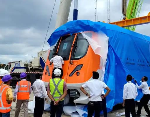 भोपाल मेट्रो की पहली झलक,सुभाष नगर डिपो में हुए अनलोड, गणेश उत्सव के दौरान ट्रायल रन की संभावना.. 42 भोपाल मेट्रो की पहली झलक,सुभाष नगर डिपो में हुए अनलोड, गणेश उत्सव के दौरान ट्रायल रन की संभावना.. February 17, 2026